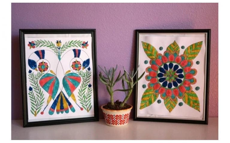 Adult Coloring Book Sand Art